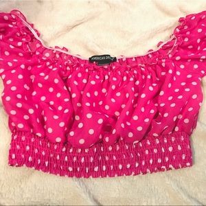 Pink Polka Dot Mini Top